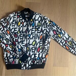 Moschino Multicolor Graphic Bomber Jacket